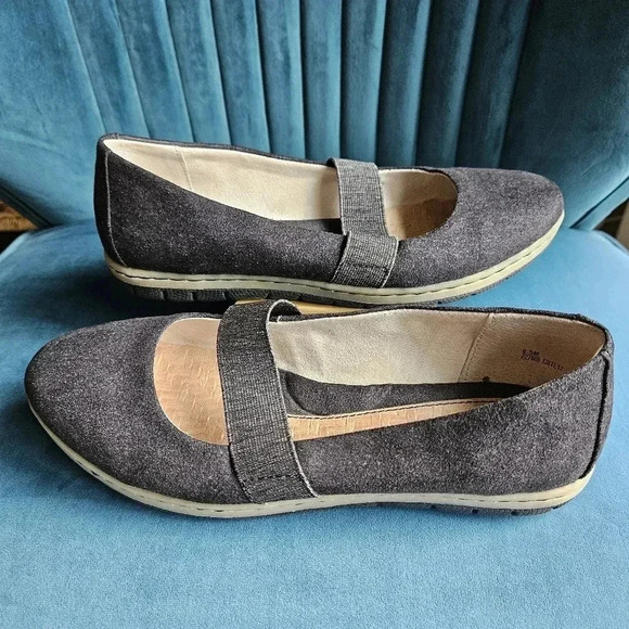 b.o.c. Mary Jane shoes-Charcoal Gray Fabric-Size 8.5 - Picture 5 of 7
